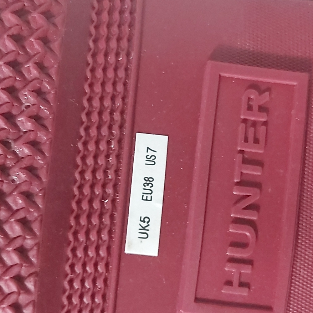 Hunter Boots (Ankle) Size 7 Deep Pink *EUC* - Picture 12 of 12